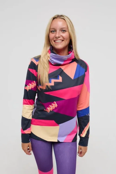 Oosc High Neck Baselayer Top Hotstepper In Multi