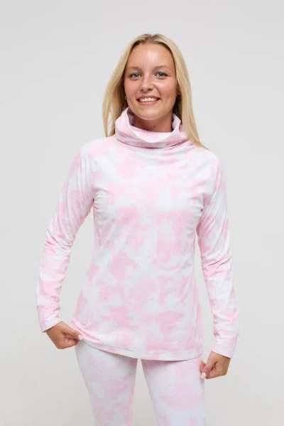 Oosc High Neck Baselayer Top In Pink
