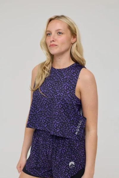 Oosc Infinite Cropped Tank Top In Blue