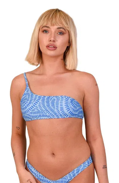 Oosc Moroccan Dream Cold Shoulder Bikini Top In Multi