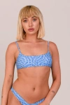 Oosc Moroccan Dream Lace Up Crop Bikini Top