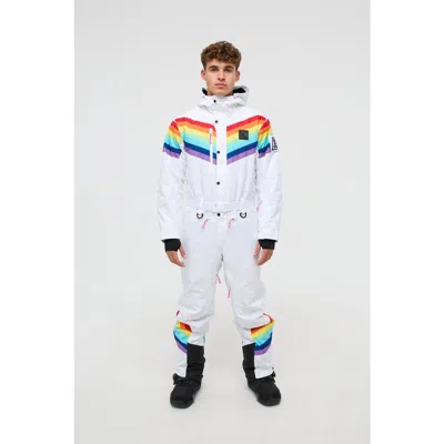 Oosc Rainbow Road Ski Suit In White