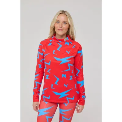 Oosc Starman Womens Baselayer Top In Red