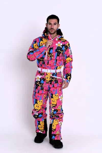 Oosc Trippy Hippy Ski Suit In Pink