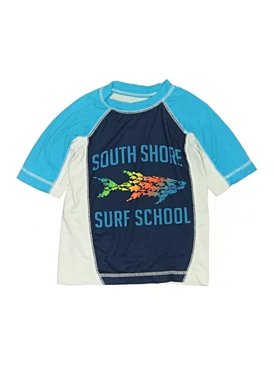 Pre-owned Op Kids' 3/4 Sleeve T-shirt In Blue