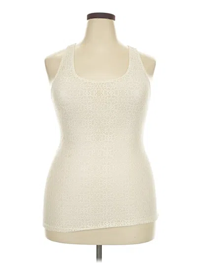 Pre-owned Op Sleeveless T Ivory Halter Neckline Ts