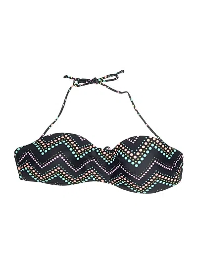 Pre-owned Op Swimsuit T Black Chevron/herringbone Pattern Swimwear