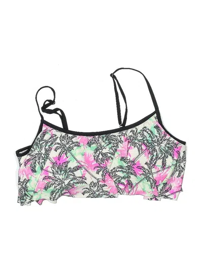 Pre-owned Op Swimsuit T Pink Floral Pattern Swimwear