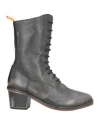 Open Closed  Shoes Open Closed Shoes Woman Ankle Boots Steel Grey Size 10 Soft Leather In Grey
