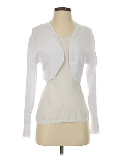 Pre-owned Open Edit 3/4 Sleeve T-shirt In Ivory