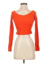 Open Edit 3/4 Sleeve T-shirt In Orange
