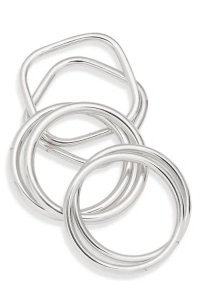 Open Edit 6-pack Assorted Bangles In Metallic