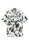 Open Edit Abstract Floral Camp Shirt