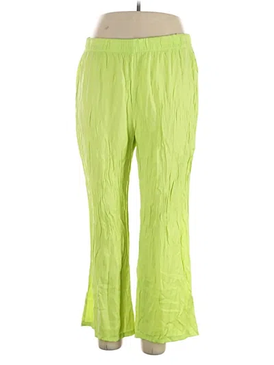 Pre-owned Open Edit Active Pants In Green