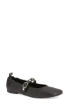 Open Edit Amethyst Mary Jane Ballet Flat In Black