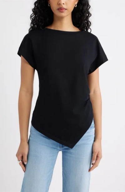 Open Edit Asymmetric T-shirt In Black