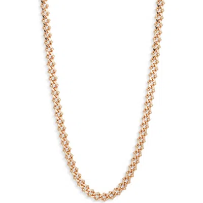 Open Edit Ball Link Chain Necklace In Gold