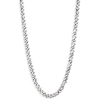 Open Edit Ball Link Chain Necklace In Silver