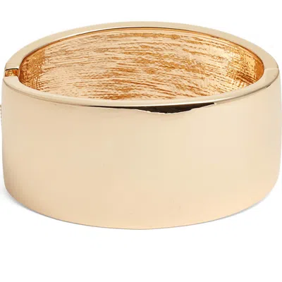 Open Edit Band Hinge Bracelet In Gold