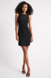 Open Edit Bateau Neck Sleeveless Minidress