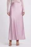 Open Edit Bias Cut Maxi Skirt In Purple Dawn