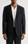 Open Edit Slim Fit Solid Stretch Suit Jacket In Black