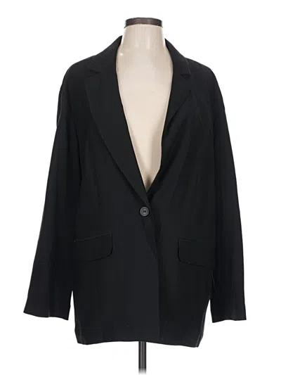 Pre-owned Open Edit Blazer Jacket In Black