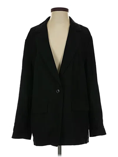 Pre-owned Open Edit Blazer Jacket In Black