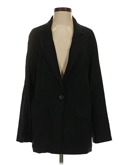 Pre-owned Open Edit Blazer Jacket In Black