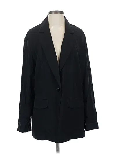 Pre-owned Open Edit Blazer Jacket In Black