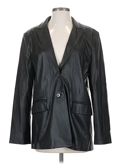 Pre-owned Open Edit Blazer Jacket In Black