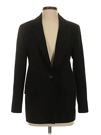 Pre-owned Open Edit Blazer Jacket In Black