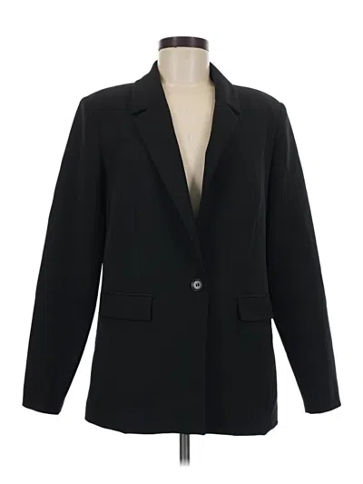 Pre-owned Open Edit Blazer Jacket In Black