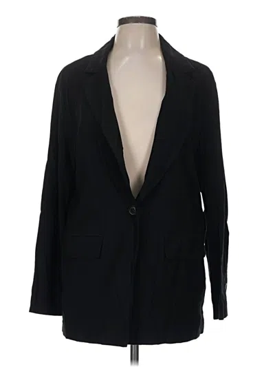 Pre-owned Open Edit Blazer Jacket In Black