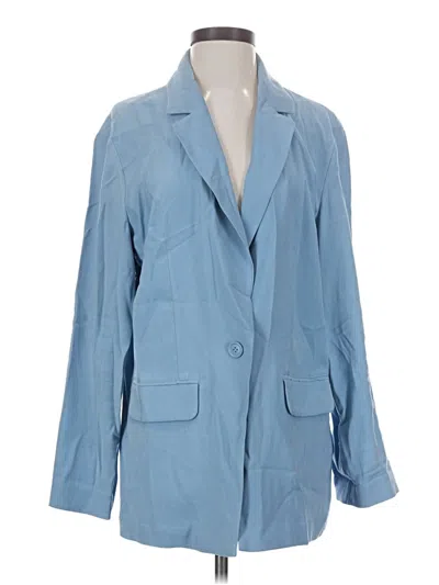 Pre-owned Open Edit Blazer Jacket In Blue