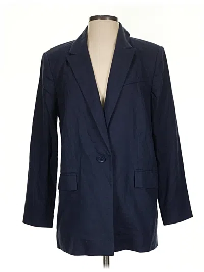Pre-owned Open Edit Blazer Jacket In Blue