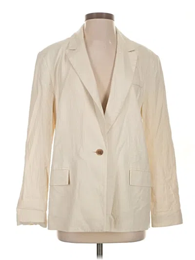 Pre-owned Open Edit Blazer Jacket In Ivory