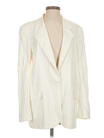 Pre-owned Open Edit Blazer Jacket In Ivory