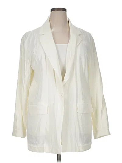 Pre-owned Open Edit Blazer Jacket In Ivory