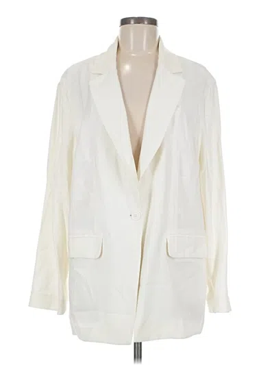 Pre-owned Open Edit Blazer Jacket In Ivory