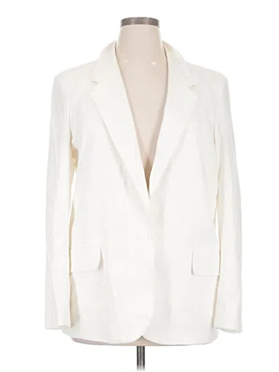 Pre-owned Open Edit Blazer Jacket In Ivory