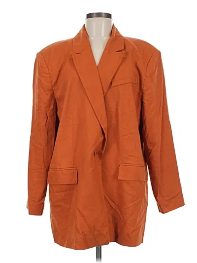 Pre-owned Open Edit Blazer Jacket In Orange