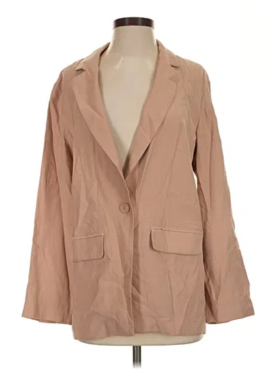Pre-owned Open Edit Blazer Jacket In Tan