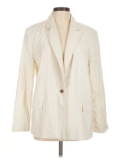 Pre-owned Open Edit Blazer Jacket In White