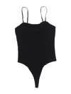 Open Edit Bodysuit In Black