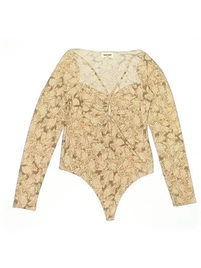 Pre-owned Open Edit Bodysuit In Gold