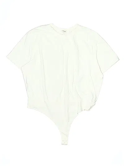 Pre-owned Open Edit Bodysuit In White