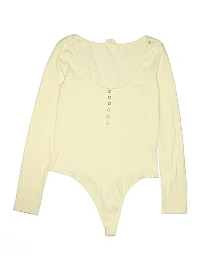 Pre-owned Open Edit Bodysuit In Yellow