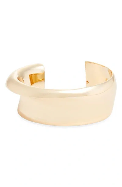 Open Edit Bold Cuff Bracelet In Gold