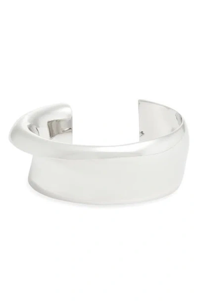 Open Edit Bold Cuff Bracelet In White